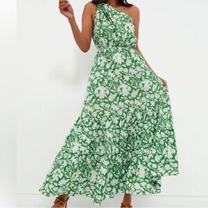 Charina Sarte Botanica One Shoulder Maxi Dress